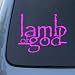 LAMB OF GOD - Vinyl Car Decal Sticker #A1621 | Vinyl Color: Pink