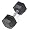 j/fit 40lb Rubber Hex Dumbbell (Single)