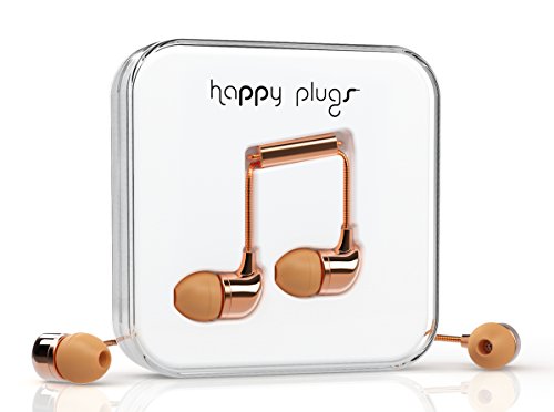 Happy Plugs 7738 In-Ear Headphones, Rose Gold