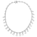 Best seller olive quartz & cz diamonds silver necklace Ballroom