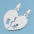 Sterling Silver - Heart - 21mm Pendant Height