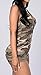 Makkrom Womens Sexy V-neck Sleeveless Camouflage Romper Shorts Bodysuit