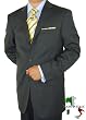 New 2009 Luciano * Made in Italy * Cashmere & Wool Mens Suit * Fully Canvassed * Perfect Three Button Business Suit Gray