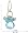 14k Yellow Gold Blue Topaz Briolette Drop and Apatite Beaded Earrings