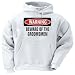 WARNING BEWARE OF THE GROOMSMEN Adult Hooded Sweatshirt MEDIUM