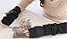 1 X Cookids Unique Hop Thick Women Stretchy Long Arm Cashmere Wool Sleeve Fingerless Gloves Novel Trendy Hip Fashion Gift for Christmas(black)