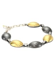 GURHAN "Jordan" Dark Silver and Gold All-Around-Bracelet
