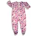 Wonder Kids - Infant and Toddler Girls Heavyweight Footed Hearts Blanket Sleeper , Pink, Purple