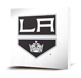 NHL Los Angeles Kings White Logo Canvas Print (20 x 20)