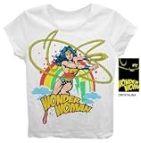 DC Comics Wonder Woman Girls White Tee (X-Small)