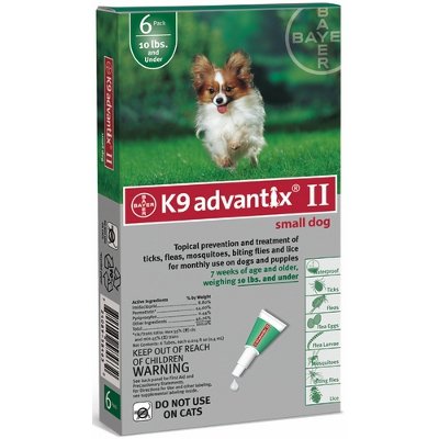 Advantix Flea Control for Dogs Under 10 Lbs. - 6 Month Supply