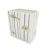 Khaki Poppies Wastebasket (10H)