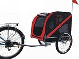 KMS Pet Dog Bike Trailer Red Black 30Kg Loading Weight