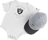 Oakland Raiders Boys Newborn 6-9 mos. My First Cap & Bodysuit Set