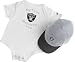 Oakland Raiders Boys Newborn 6-9 mos. My First Cap & Bodysuit Set