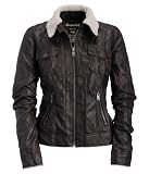 Aeropostale women's faux leather Aviator Jacket Coat - Style 8647