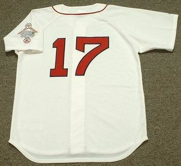 MARTY BARRETT Boston Red Sox 1987 Majestic Throwback Home Baseball Jersey, LARGE