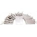 20 Silver Tote Bag Metallic Shopping Gift Displays 6.75"