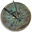 Rome RM2370 Brass Sunrise/Sunset Sundial