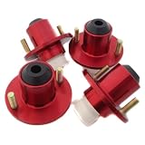 1988-2000 Honda Civic Suspension Coilover Shock Top Hats Strut Tower Red by Fastwayracer