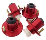 1988-2000 Honda Civic Suspension Coilover Shock Top Hats Strut Tower Red