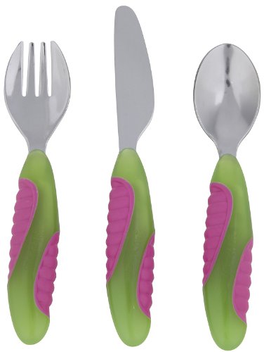 Munchkin Mighty Grip Utensil Set, Colors May Vary