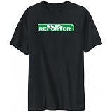 T-Shirt Mens Black " News Reporter St " Occupations Large T-Shirt Mens Black " News Reporter St " Occupations Large