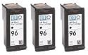 Take4Less 3-pack Black HP 96 C8767WN Remanufactured Ink Cartridges for HP DeskJet DeskJet 5740 6540 6540dt 6840 6840dt OfficeJet 7210 7310 7310xi 7410 PhotoSmart 2710 8100 8150 8400 8450 8700 2710 HP # 96 / C8767WN HP96 8767WN