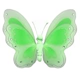 13 Large Green Painted Layered Butterfly Decorations butterflies hanging nylon nursery bedroom girls room ceiling wall decor wedding birthday party baby bridal shower