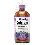 BlueBonnet Liquid Calcium Magnesium Citrate, Blueberry, 16 Fluid Ounce