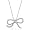 10k White Gold Diamond Bow Pendant (1/10 cttw, I-J Color, I2-I3 Clarity), 18