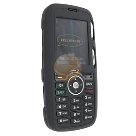 Clip-on Rubber Coated Case for LG Rumor LX260, Black
