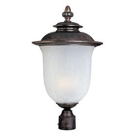 Maxim Lighting Cambria Post Mount Light, Chocolate