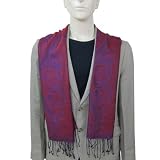 Men Scarf Silk Anniversary Gift handmade In India 91 x 165 Cmsby ShalinIndia