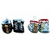 SkidDERS Kids Puff Booties Slippers, 2 Pack