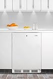 Summit FF6LBIADA: ADA compliant built-in undercounter all-refrigerator with auto defrost, deluxe interior, a