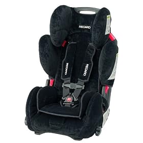 RECARO Young Sport Child Car Seat - Ebony with Sand Inserts
