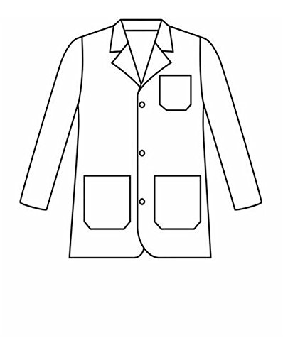 Landau Men's Three Button Closure Consultation Lab Coat