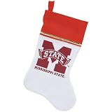 Mississippi State Bulldogs White Felt Santa's Stocking