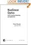 Nonlinear Optics: Theory, Numerical Modeling, and Applications (Optical Science and Engineering)