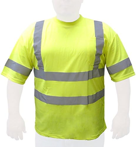 Class 3 Max-dry Moisture Wicking Mesh Short Sleeve Safety T-shirt ,Choose Color (XL)