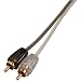 Scosche CORE1 Frosted 1-Feet RCA Audio Cable with Molded Ends (Clear/Black)