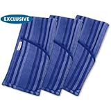 Rachael Ray Blue Stripe Moppine Oven Mitts Set of 3