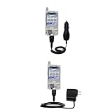 Essential Kit for the Handspring Treo 650 - includes Car and Wall Charger with Rapid Charge Technology - Gomadic Brand w/ TipExchange Technology