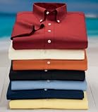 New! Stays Cool Poplin Solid Short Sleeve Buttondown Sportshirt