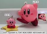 41iRlAaXcAL. SL160  Nintendo Kirby Keychain SET of 2 Jumping Kirby
