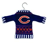 Pack of 3 NFL Chicago Bears Knit Sweater Christmas Ornaments 5.5"