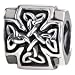 Authentic SILVERADO Celtic Trinity Cross 925 Sterling Silver Bead fits European Charm Bracelet