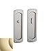 Baldwin PD007003ENTR Small Santa Monica Keyed Entry Pocket Door - Polished Brass Lifetime
