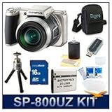 Olympus SP-800UZ Digital Camera, 14 Megapixels, 30x Wide-Angle 28mm Optical ....